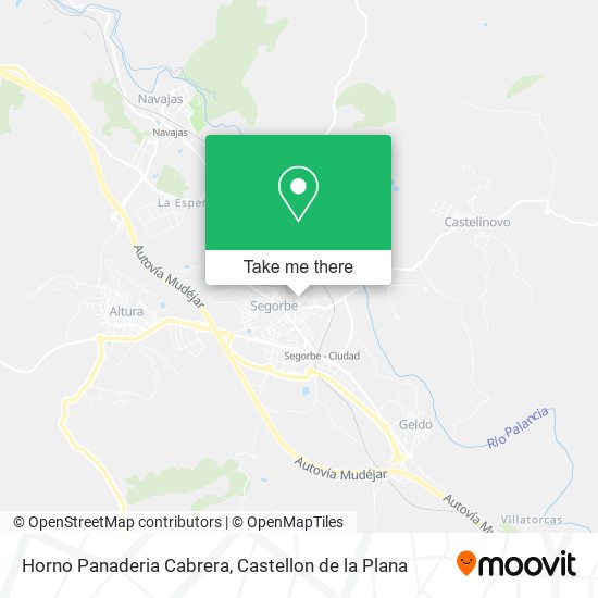 mapa Horno Panaderia Cabrera