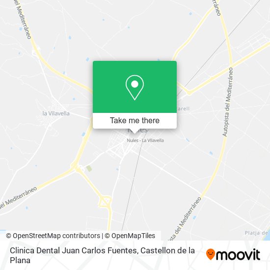 mapa Clinica Dental Juan Carlos Fuentes