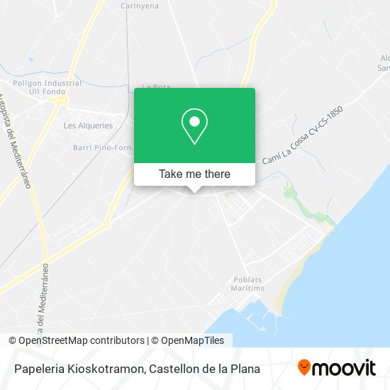 mapa Papeleria Kioskotramon