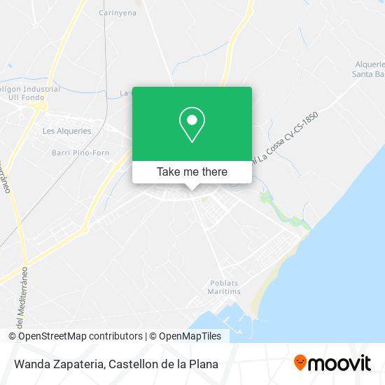 Wanda Zapateria map