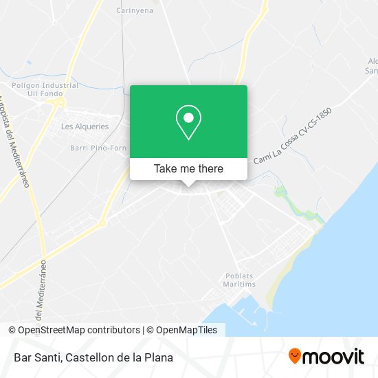 mapa Bar Santi