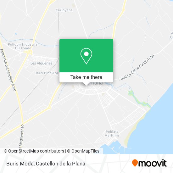 mapa Buris Moda