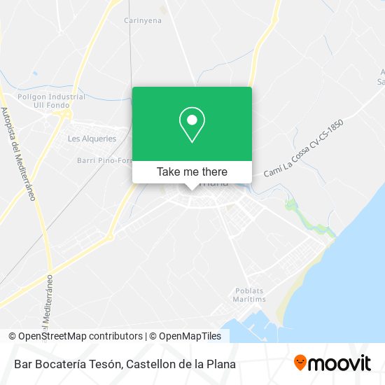 Bar Bocatería Tesón map