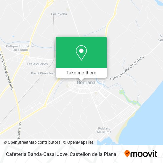 mapa Cafeteria Banda-Casal Jove