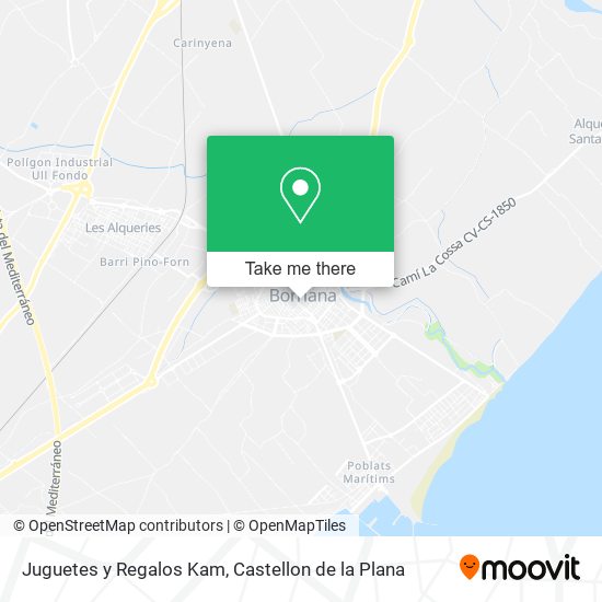 Juguetes y Regalos Kam map