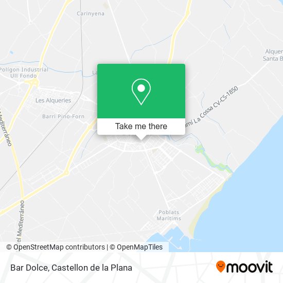 Bar Dolce map