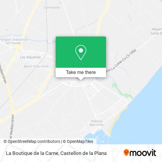 La Boutique de la Carne map