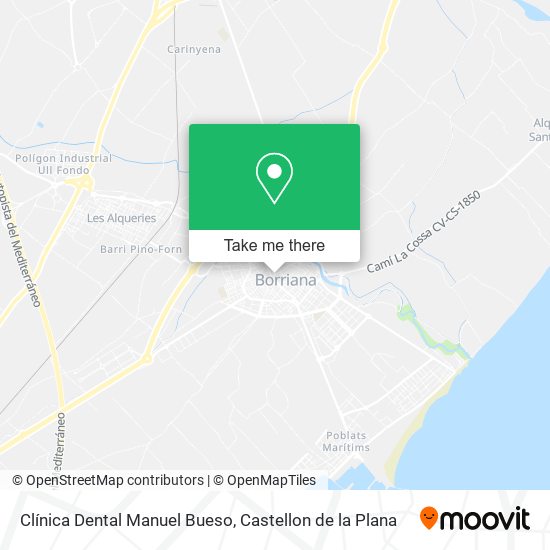 mapa Clínica Dental Manuel Bueso