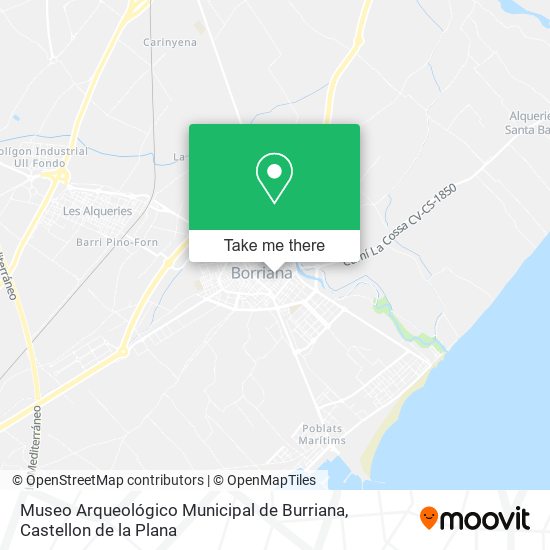 Museo Arqueológico Municipal de Burriana map