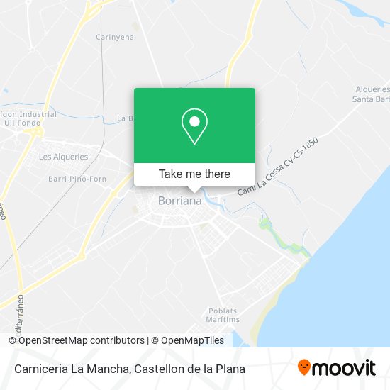 mapa Carniceria La Mancha