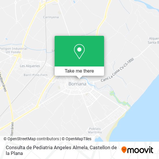 Consulta de Pediatria Angeles Almela map