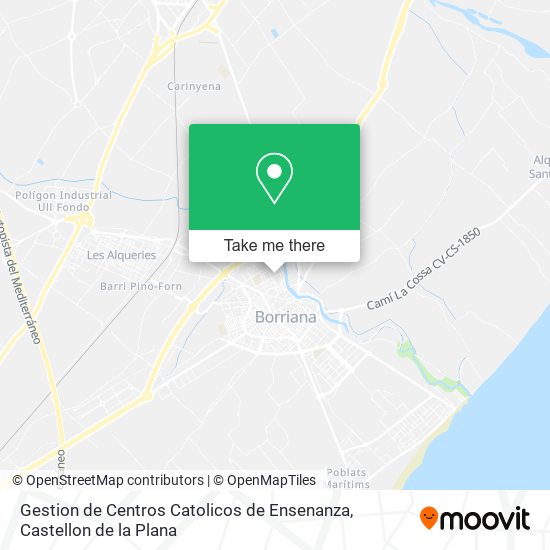 mapa Gestion de Centros Catolicos de Ensenanza