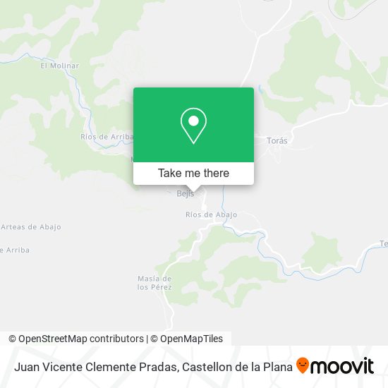 Juan Vicente Clemente Pradas map