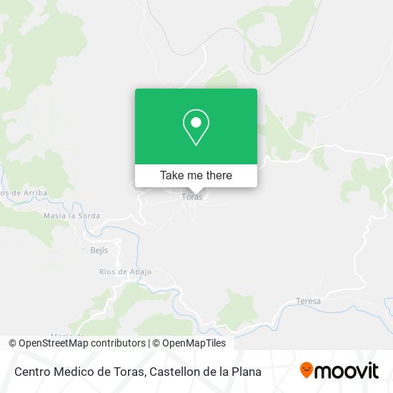 mapa Centro Medico de Toras