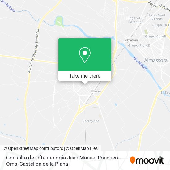 Consulta de Oftalmologia Juan Manuel Ronchera Oms map
