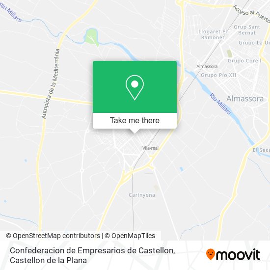 Confederacion de Empresarios de Castellon map