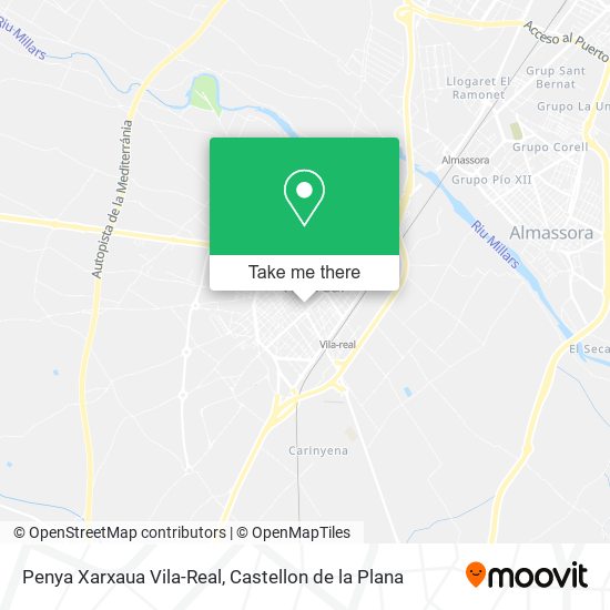 Penya Xarxaua Vila-Real map