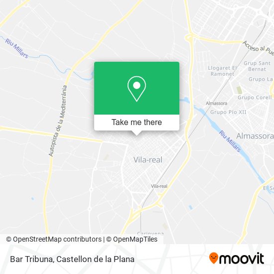 mapa Bar Tribuna