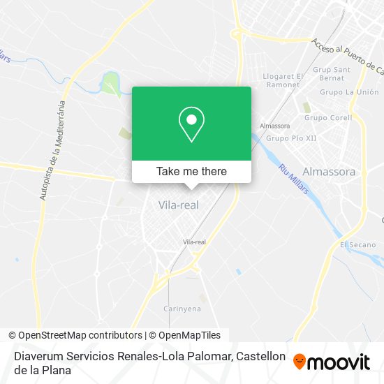 mapa Diaverum Servicios Renales-Lola Palomar