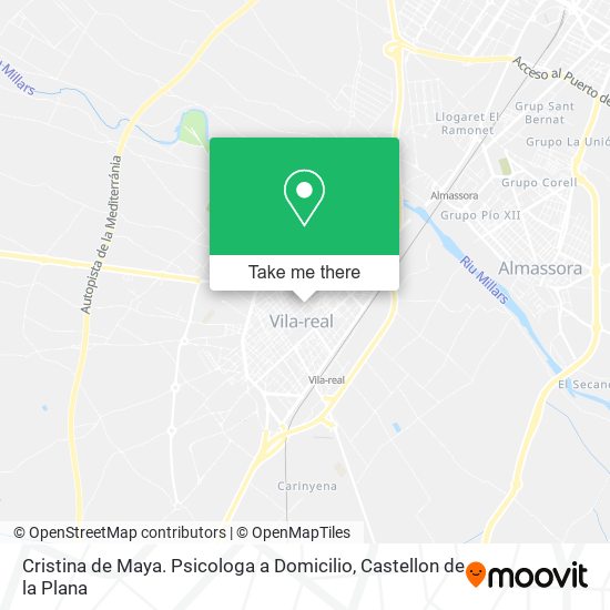 Cristina de Maya. Psicologa a Domicilio map
