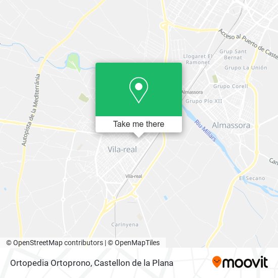 Ortopedia Ortoprono map
