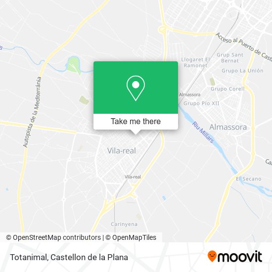 mapa Totanimal