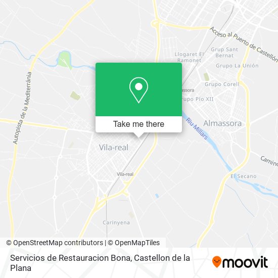 mapa Servicios de Restauracion Bona