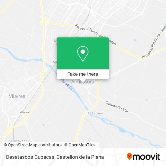 Desatascos Cubacas map