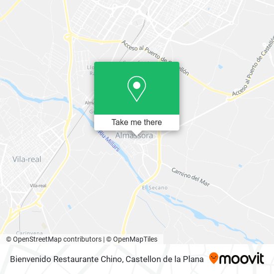 mapa Bienvenido Restaurante Chino