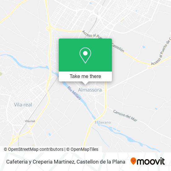 mapa Cafeteria y Creperia Martinez