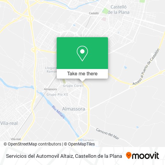 mapa Servicios del Automovil Altaiz