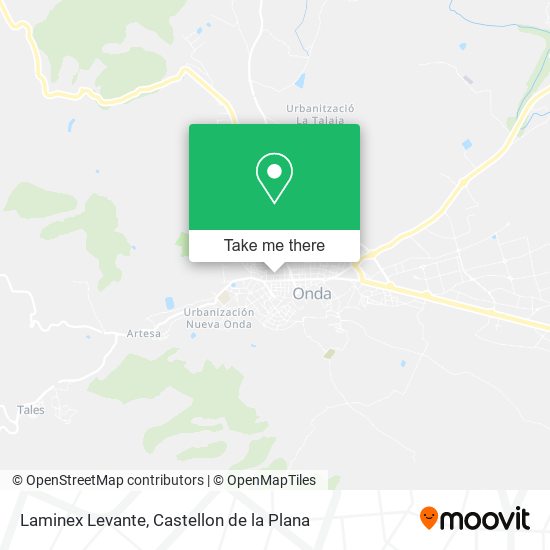 Laminex Levante map