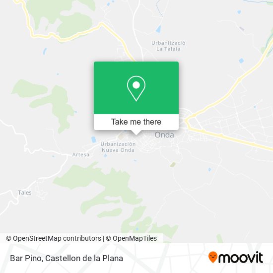 Bar Pino map