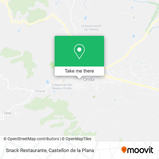 Snack Restaurante map