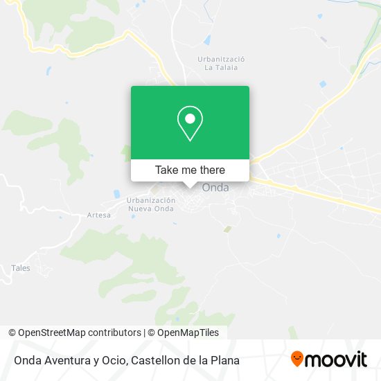 mapa Onda Aventura y Ocio