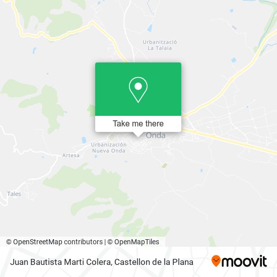 Juan Bautista Marti Colera map