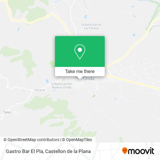 Gastro Bar El Pla map