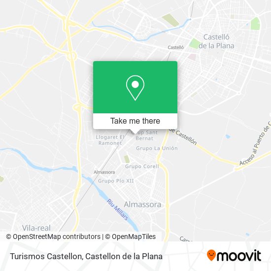 mapa Turismos Castellon
