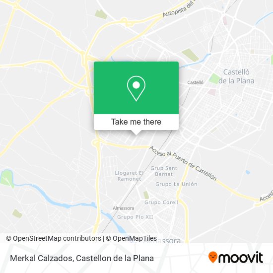 Merkal Calzados map