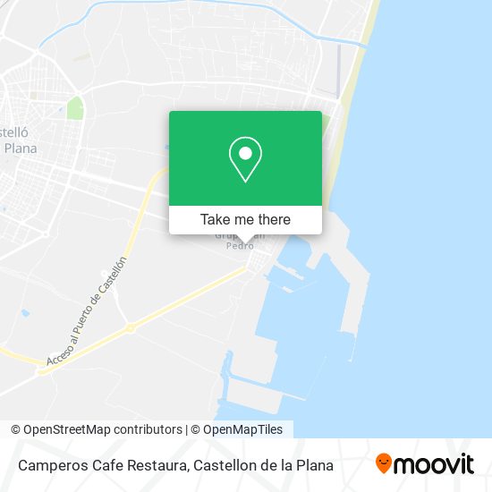 mapa Camperos Cafe Restaura