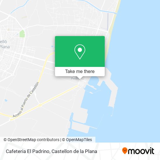 mapa Cafeteria El Padrino