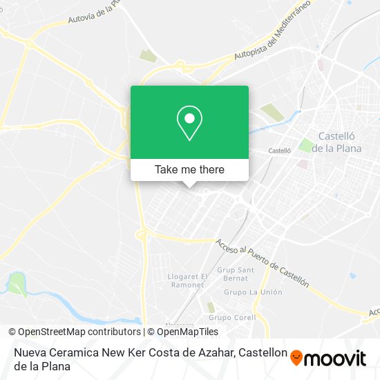 Nueva Ceramica New Ker Costa de Azahar map