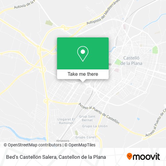 mapa Bed's Castellón Salera