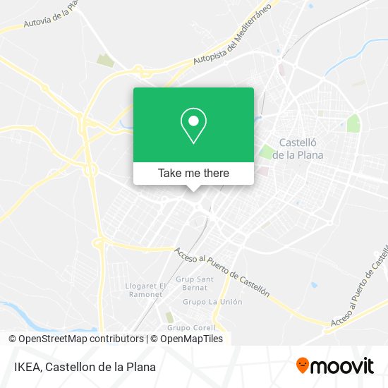 mapa IKEA