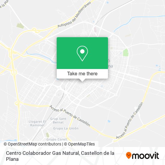 Centro Colaborador Gas Natural map