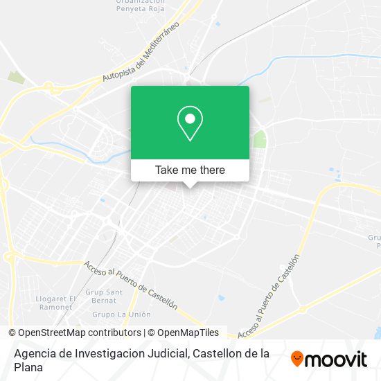 mapa Agencia de Investigacion Judicial