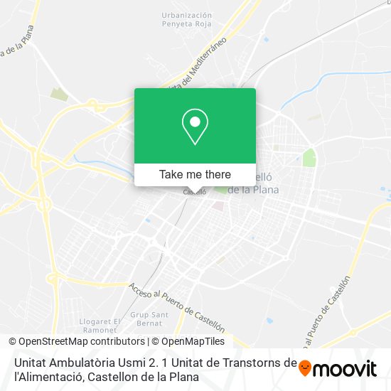 Unitat Ambulatòria Usmi 2. 1 Unitat de Transtorns de l'Alimentació map