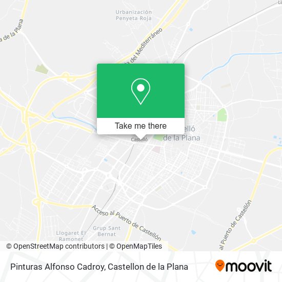 Pinturas Alfonso Cadroy map