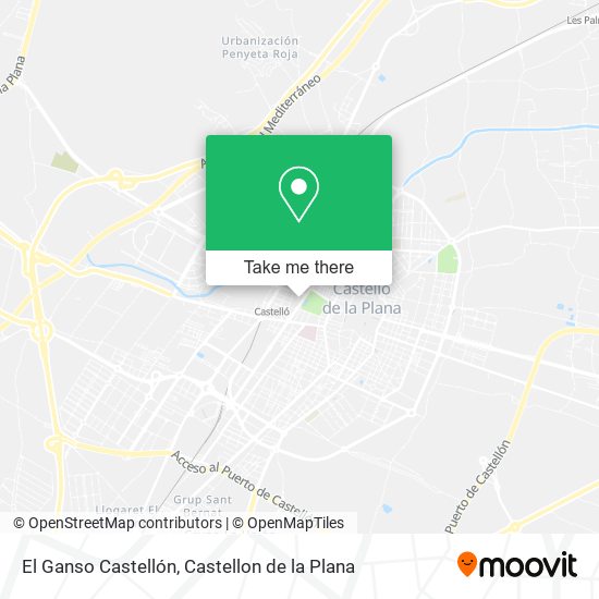 mapa El Ganso Castellón