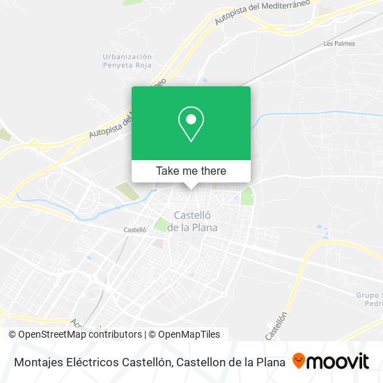 mapa Montajes Eléctricos Castellón